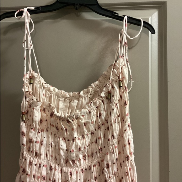 NWOT Free People Clementina Asymmetric Floral Print Smocked Mini Dress - Small - Picture 8 of 10